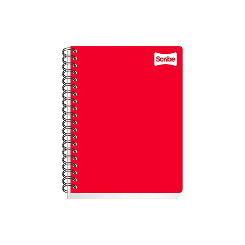 Scribe, CLÁSICO, Cuaderno Profesional con Espiral Doble de Pasta Semi