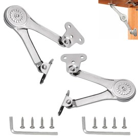 Gopbod Lid Support Hinge 2 Pack Heavy Duty Folding Lid Stay for Cabinet