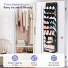 MISSLO Clear Over the Door Shoe Organizer Large Deep Pockets