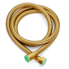 Shower Handheld Hose Polished Gold 59 Inch Solid Brass Bathroom Handheld Shower Sprayer Extension Gold For Bathroom