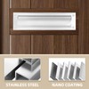 Mail Slot Matte Black,13Inch Stainless Steel Mail Slot Cover for
