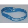 MAZDA Logo Blue Lanyard Key Chain ID Badge Clip Miata