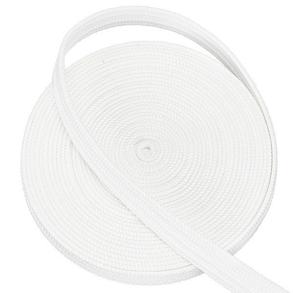 OLYCRAFT 5m White Ito Sageo Wrap Cord 12mm Wide Silk