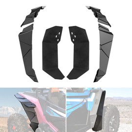 A & UTV PRO Wider Front Mud Flaps & Rear Fender Flares Kit for Polaris RZR XP/XP 4 1000 2014-2023, XXL Extended Mud Guards Extension Splash Proof Accessories, 6PCS