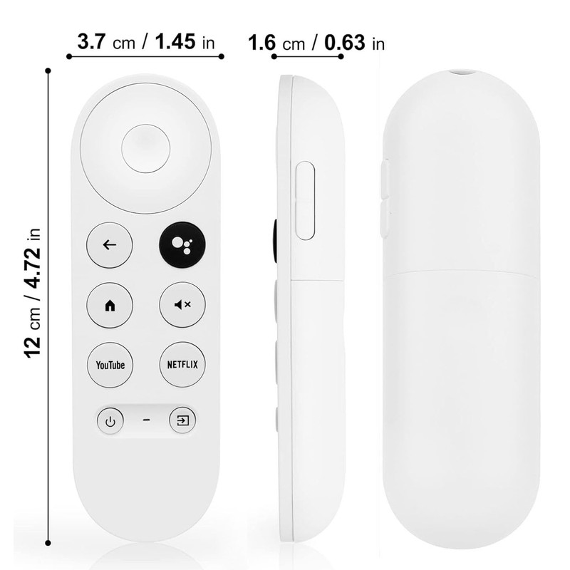 Replacement Voice Remote for Google Chromecast 4k HD Snow TV,
