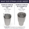 YETI Rambler Tumbler Straw Lid, White, 20oz (591ml)