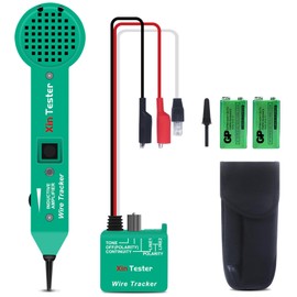 Xin Tester Tone Generator and Probe Kit Upgraded, Wire Toner Cable Tracer High Accuracy Network Cable Jack Testers RJ11 Ethernet Circuit Tracer with Inductive Amplifier Audio Adjustable Sense