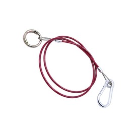 Namvo Trailer and Caravan Breakaway Cable - Safety Tow Bar Cable - Emergency Cable for Uncoupling - Heavy Duty Berstring - 1m Heavy Duty Stainless Steel Cable