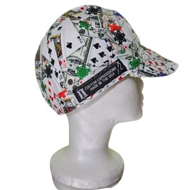 Custom Expressions Welding Caps Welding Helmet Liners Welding Accessories for Men-Women-Flame Resistant-Safety and Protection While Welding-100% Cotton-Handmade-Style Poker Night (7 1/8)