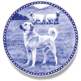Anatolian Shepherd Dog - Dog Plate made in Denmark from the finest European Porcelain. Premium Quality and Design from Lekven. For all Dog Lovers. Size - 7.61 inches.
