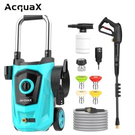 AcquaX Electric Pressure Washer Max 4200PSI 2.5 GPM High Power Washer TPU Hose