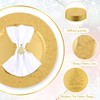 Tioncy 24 Pcs Christmas Embossed Gold Charger Plates Bulk 13