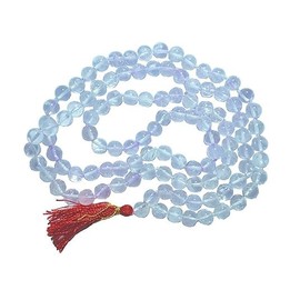 Sphatik Jaap mala for Pooja & Wearing/Holding (108+1 Beads) (Astrology) Real Sphatik Japa mala