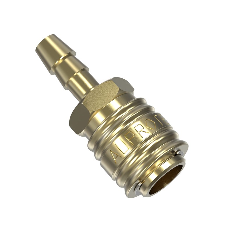 AUPROTEC Compressed Air Coupling Set with Brass Coupling 13 mm