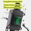 Meskliu Waterproof Inline Cord Switch,DPST AC 20A-125V,16A-250V Outdoor Start Stop