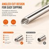 Metal Straws for Thermos Funtainer 12 oz Water Bottle, Stainless