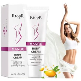 Crema Quemagrasas Para Abdomen - Crema Adelgazante Para Abdomen, Vientre Y Cintura, Crema Caliente Para Bajar De Peso - Crema Corporal De Mango, Crema