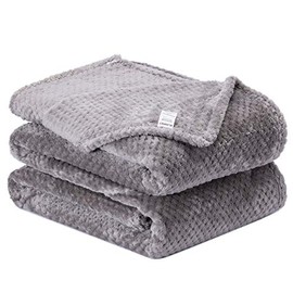 Fuzzy Throw Blanket, Plush Fleece Blankets for Adults, Toddler, Boys and Girls, Warm Soft Blankets and Throws for Bed, Couch, Sofa, Travel and Outdoor, Camping (Queen(80"x90"), XXL-Flint Gray)
