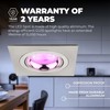 Ledvion Smart Seville LED Recessed Spotlight, Stainless Steel, Slim WiFi,