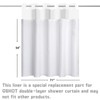 Waterproof Fabric Snap in Shower Curtain Liner Replacement 71 W