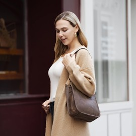 CLUCI Crossbody Bag Handbag for Women Vegan Leather Shoulder Bag Lady Purse Ladies with 2 Adjustable Guitar Strap