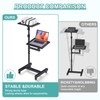 Facilife 2 Shelves Projector Stand Tripod, Mobile Laptop Cart on