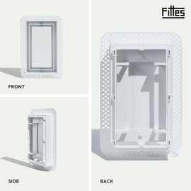 Fittes Flush Wall Vent [Lite+] - 6"x10" - Cotton White - 1 Pack