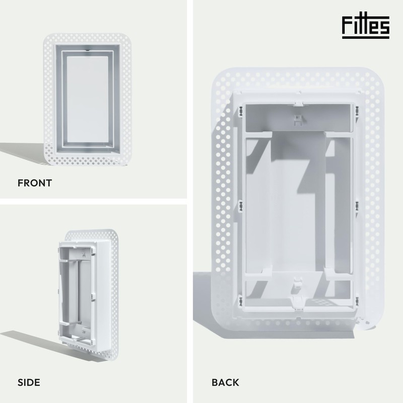 Fittes Flush Wall Vent [Lite+] - 6"x10" - Cotton White
