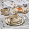 Herogo Dinnerware Dishes Sets for 4, 12 Pieces Ceramic Plates