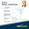 Vitakids 2-in-1 Nasal Aspirator Gentle Mucus Removal for Babies &