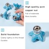 GORGECRAFT 4 Sets Starfish Ceramic Cabinet Knobs Marine Animals Theme