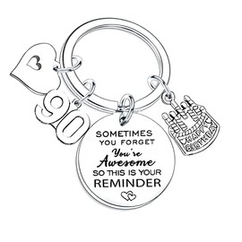 Nfyxcaz Happy 90th Birthday Keychain Gifts for Women Inspirational Birthday Keyring for Mum Dad Sister Brother Birthday Keychain for Friends BBF Birthday Keyring (90th birthday keychain gifts)