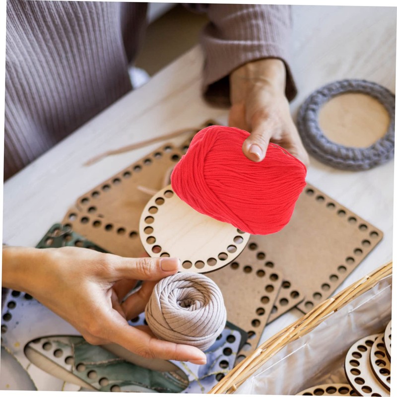 SHINEOFI DIY Knitting Yarn 3 Rolls Milk Cotton Yarn Soft