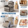 TAOCOCO 100% Waterproof Recliner Covers, Recliner Sofa Covers with Leg