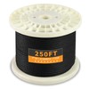 T316 Black 3/16“ Stainless Steel Cable, 250ft Wire Rope 7x19