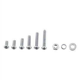 600pcs M2 Stainless Steel Hex Socket Screws Bolt Nuts Washers Assortment Kit (Button Head)