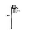 HAOXAOON 4 Pcs Heavy Duty Exhaust Hanger Rod -Universal Use