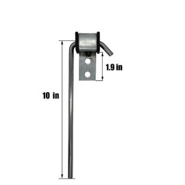 HAOXAOON 4 Pcs Heavy Duty Exhaust Hanger Rod -Universal Use Exhaust Hanger - 3/8" Rod 10" Long