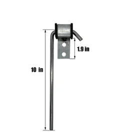 HAOXAOON 4 Pcs Heavy Duty Exhaust Hanger Rod -Universal Use Exhaust Hanger - 3/8" Rod 10" Long