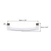 uxcell Cabinet Pulls Drawer Handles 96mm Hole Centers Alloy Crystal