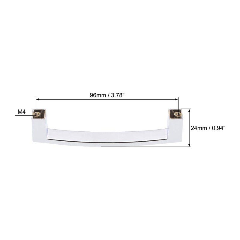 uxcell Cabinet Pulls Drawer Handles 96mm Hole Centers Alloy Crystal