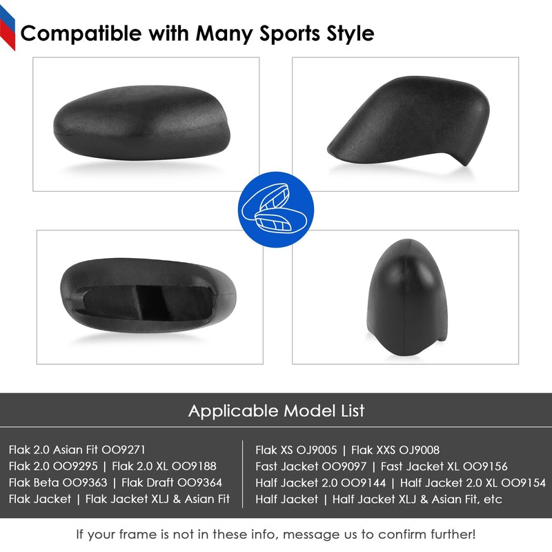 BLAZERBUCK Replacement Nose Pads Piece for Oakley Flak Jacket XLJ/Flak