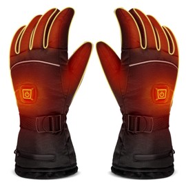 LUWATT Heated Gloves 8H Working Hours Rechargeable Lithium Battery 3 Temperature Settings Electric Heat Gloves for Men Women for Sports Outdoor Skiing Climbing Hiking Winter Handwarmer