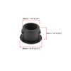 sourcing map Pack of 50 Plastic Hole Plugs 6 mm