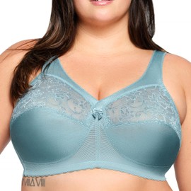 Glamorise Women's Plus Size MagicLift Original Support Bra Wirefree #1000, Glacier, 44DD
