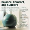 Retrospec Luna Exercise Ball with Pump - Anti-Burst Fitness Equipment