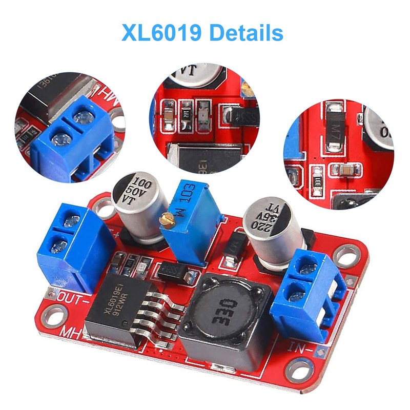 XL6019 Step Up Converter Binghe 3 Pieces Booster Modules, XL6019