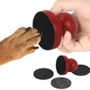 Dog Nail File Scratch Board Wooden Round Dog Scratch Pad