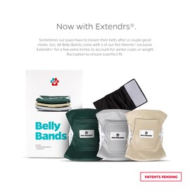 Pet Parents - Bandas de vientre lavables de alta calidad para perros varones y extensiones, paquete de 3 pañales para perros machos, envolturas para perros machos, pañales para perros machos de alta absorción, abeto, bandas grandes para el vientre para p