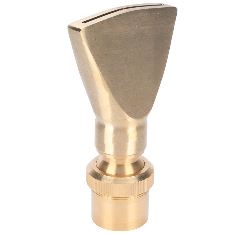 Brass Narrow Fan Jet Water Fountain Nozzle Spray Head Adjustable